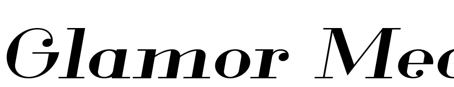 Glamor Medium Extended Italic Font Download Free
